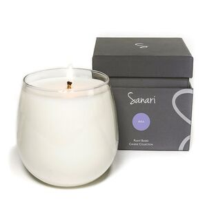 Sanari 100% Organic Plant Based Aria White Candle